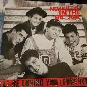 NEW KIDS ON THE BLOCK ILL BE LOVING YOU FOREVER Single Vinyl LP FIRST Pressing